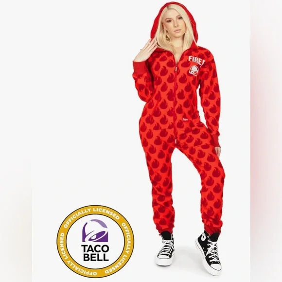 Tipsy Elves Pants Jumpsuits Tipsy Elves Taco Bell Fire Sauce